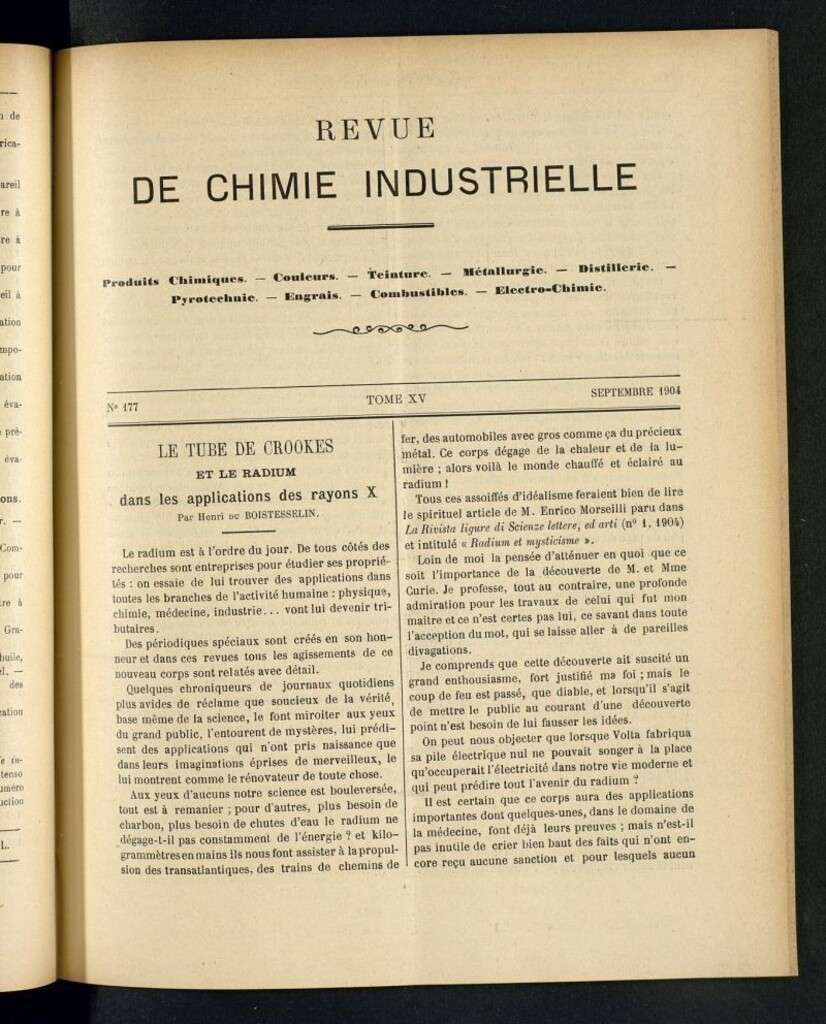 Miniatura de Revue de Chimie Industrielle Septembre 1904