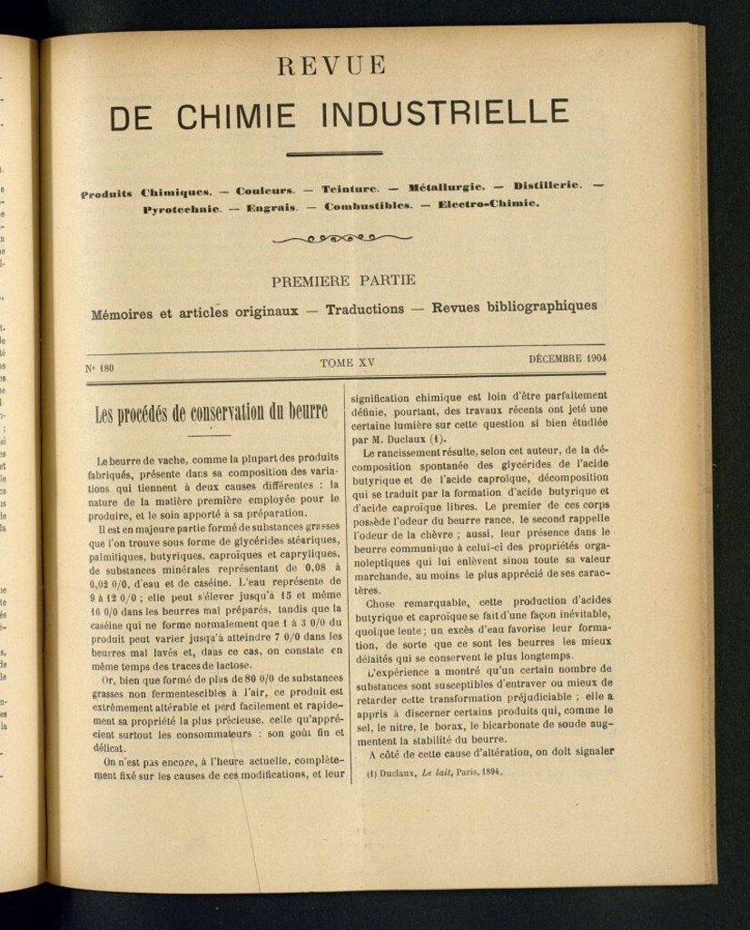 Miniatura de Revue de Chimie Industrielle Décembre 1904