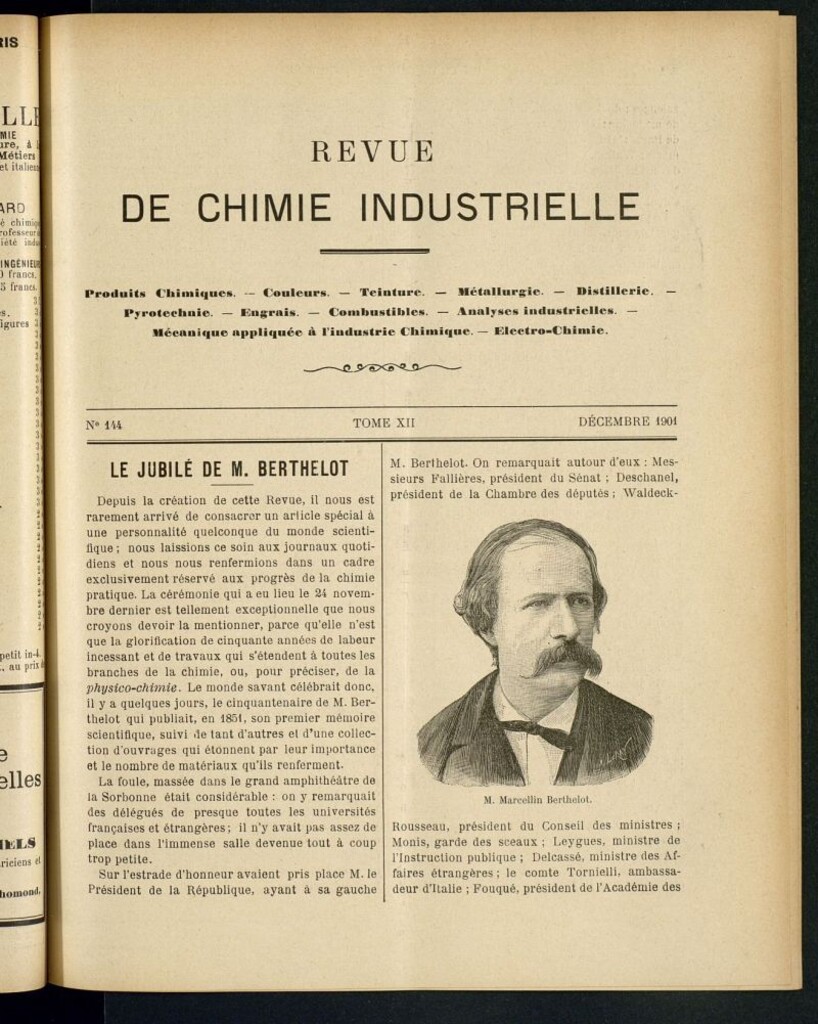 Miniatura de Revue de Chimie Industrielle de diciembre de 1901