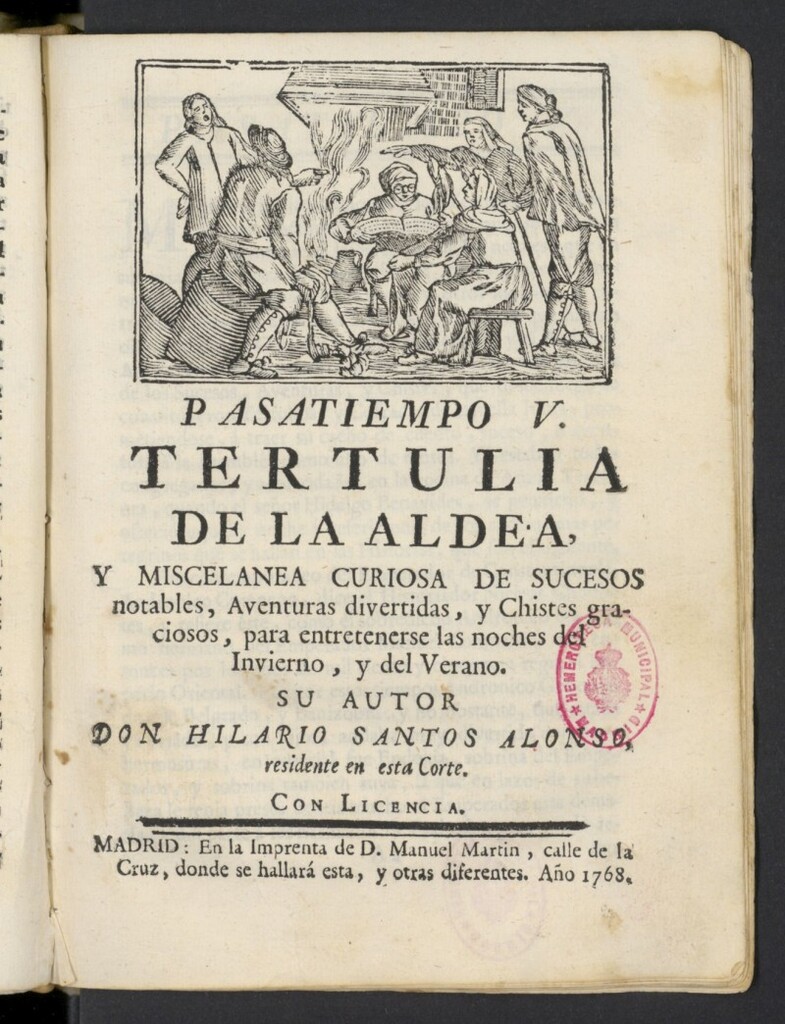 Miniatura de Tertulia de la aldea y miscelanea curiosa de sucesos notables... Pasatiempo V