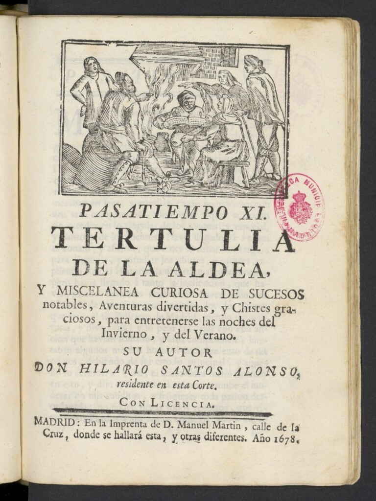 Miniatura de Tertulia de la aldea y miscelanea curiosa de sucesos notables... Pasatiempo XI