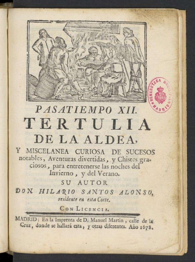 Miniatura de Tertulia de la aldea y miscelanea curiosa de sucesos notables... Pasatiempo XII