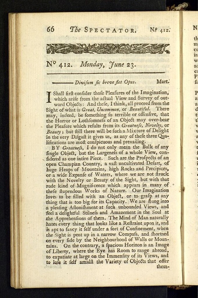 Miniatura de The Spectator del 23 de junio de 1712, nº 412