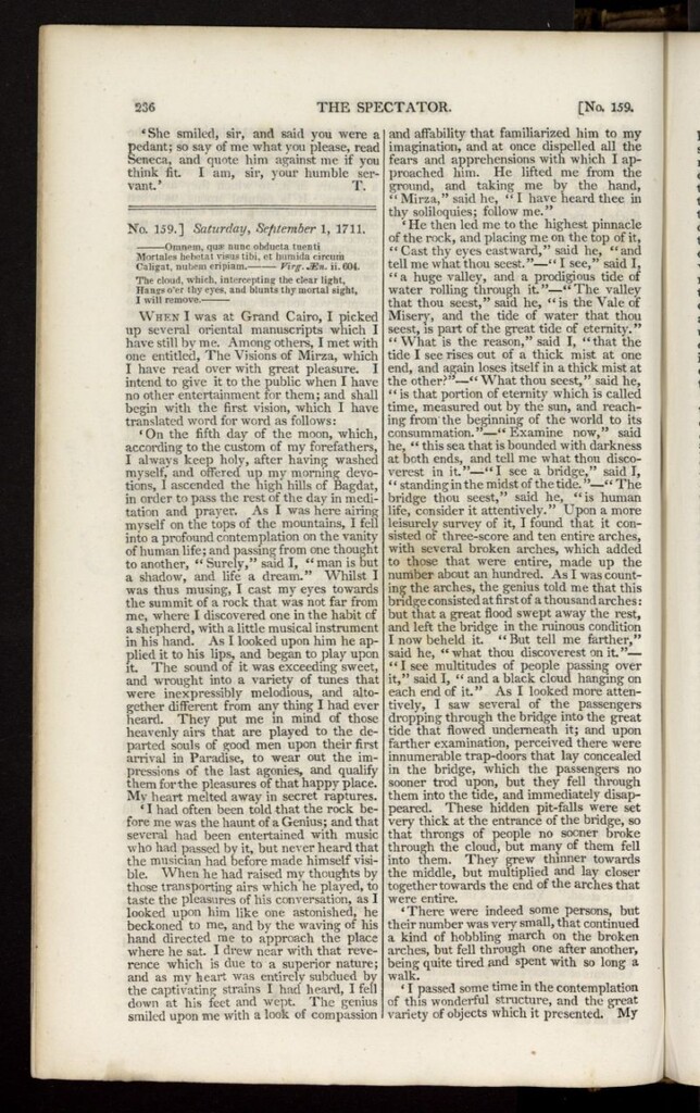 Miniatura de The Spectator : with notes and general index de septiembre de 1711, nº 159