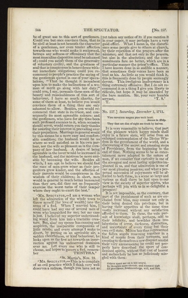 Miniatura de The Spectator : with notes and general index de diciembre de 1711, nº 237