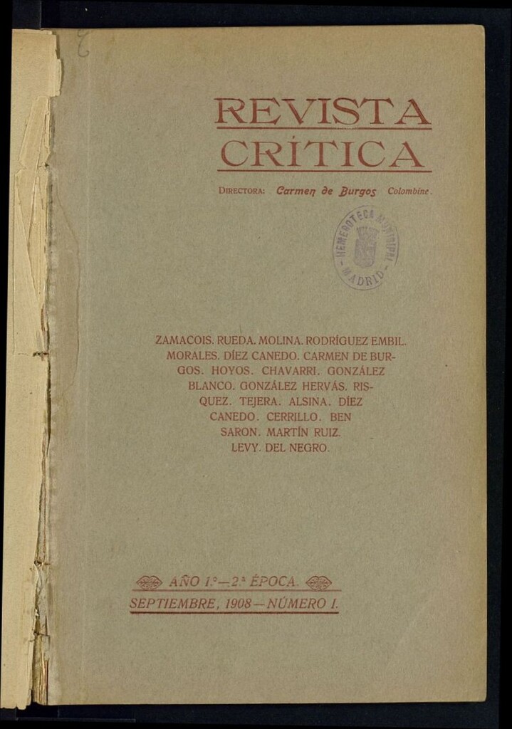 Miniatura de Revista Crítica