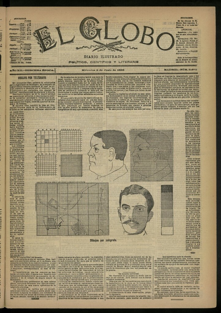 Miniatura de El Globo : diario ilustrado del 9 de junio de 1886, nº 3875