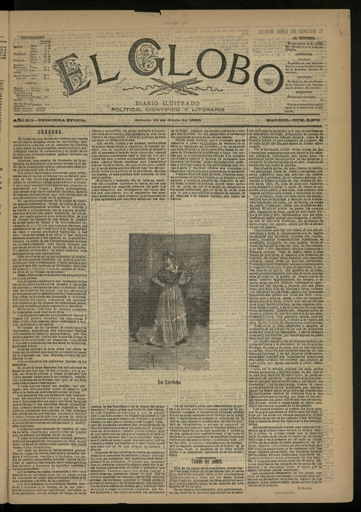 Miniatura de El Globo : diario ilustrado del 12 de junio de 1886, nº 3878