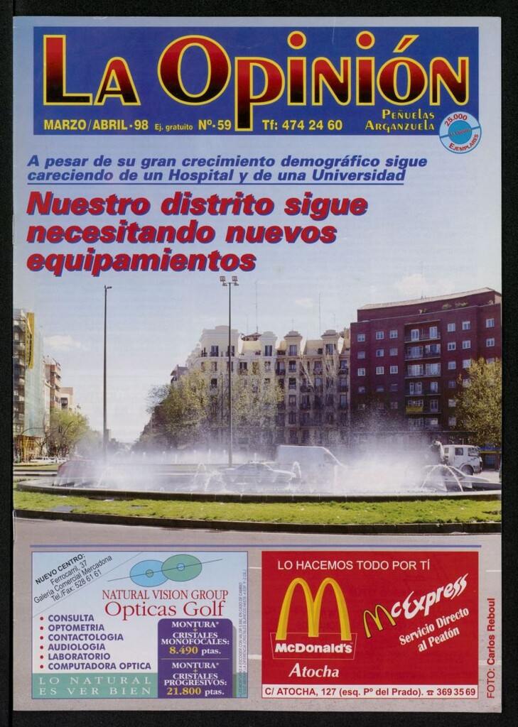 Miniatura de La Opinión de marzo y abril de 1998, nº 59
