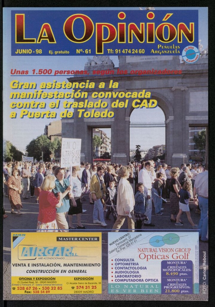 Miniatura de La Opinión de junio de 1998, nº 61