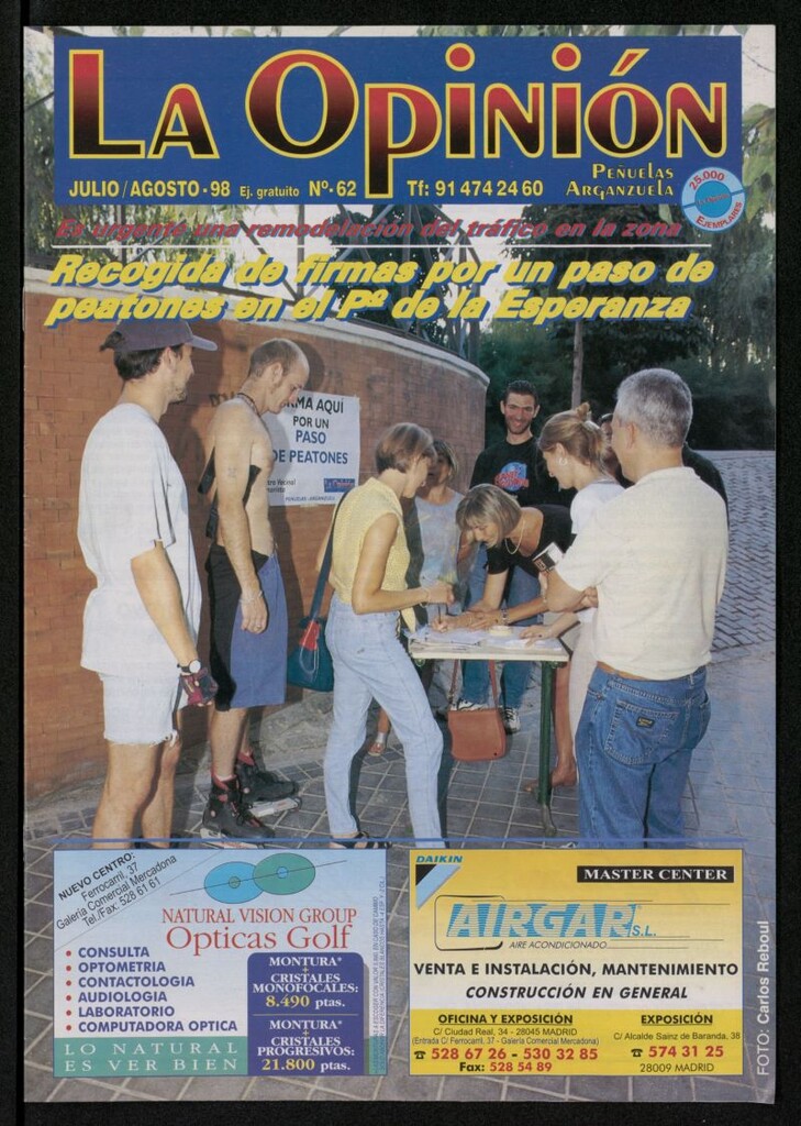 Miniatura de La Opinión de julio y agosto de 1998, nº 62