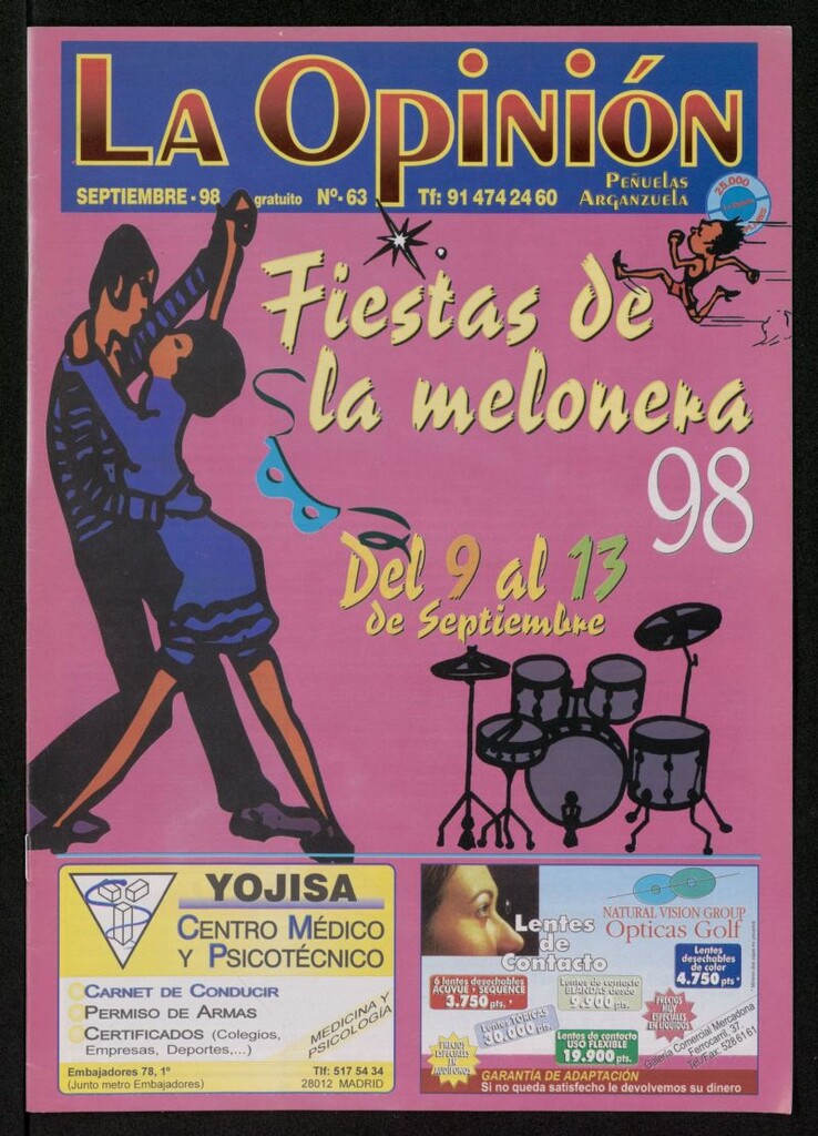Miniatura de La Opinión de septiembre de 1998, nº 63