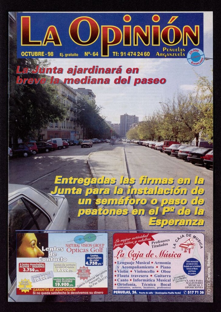 Miniatura de La Opinión de octubre de 1998, nº 64
