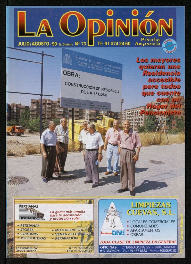 Miniatura de La Opinión de  julio y agosto de 1999, nº 73