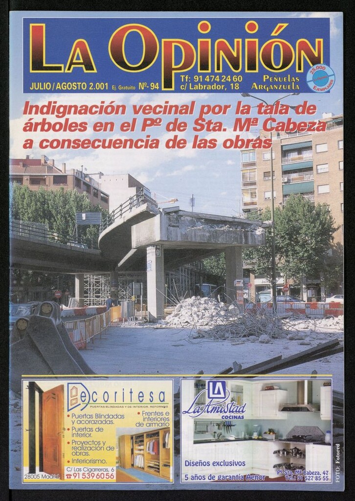 Miniatura de La Opinión de julio y agosto de 2001, nº 94