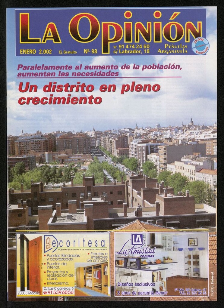 Miniatura de La Opinión de enero de 2002, nº 98