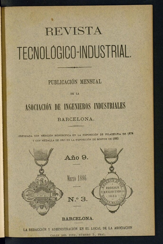 Miniatura de Revista Tecnológico Industrial de marzo de 1886