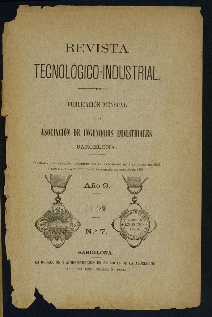 Miniatura de Revista tecnológico Industrial de julio de 1886