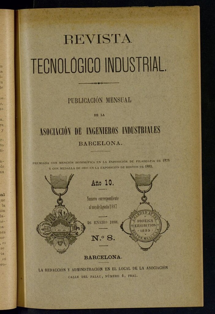 Miniatura de Revista Tecnológico Industrial de agosto de 1887