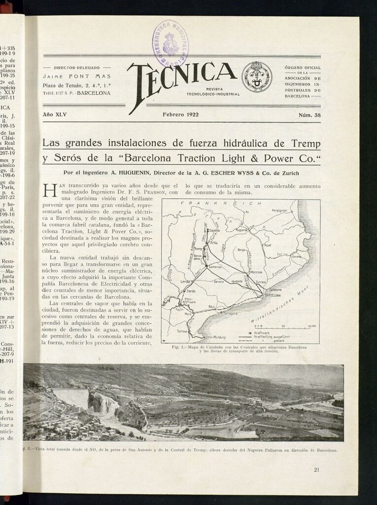 Miniatura de Revista Tecnológico Industrial de febrero de 1922