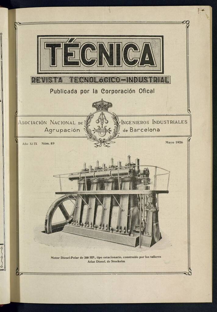 Miniatura de Revista Tecnológico Industrial de mayo de 1926
