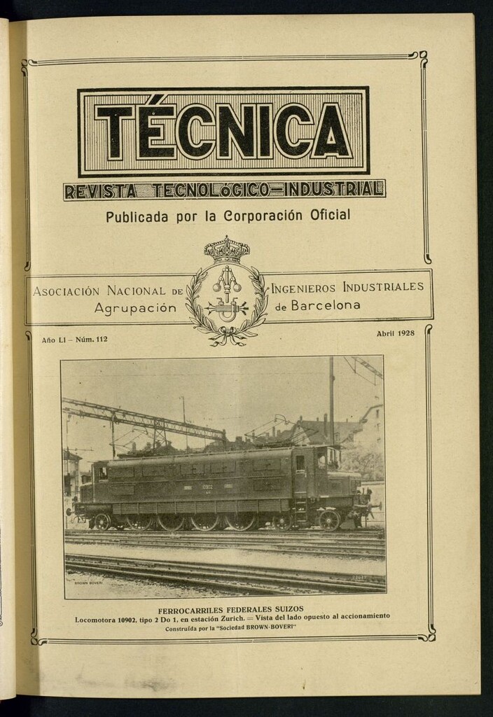 Miniatura de Revista Tecnológico Industrial de abril de 1928