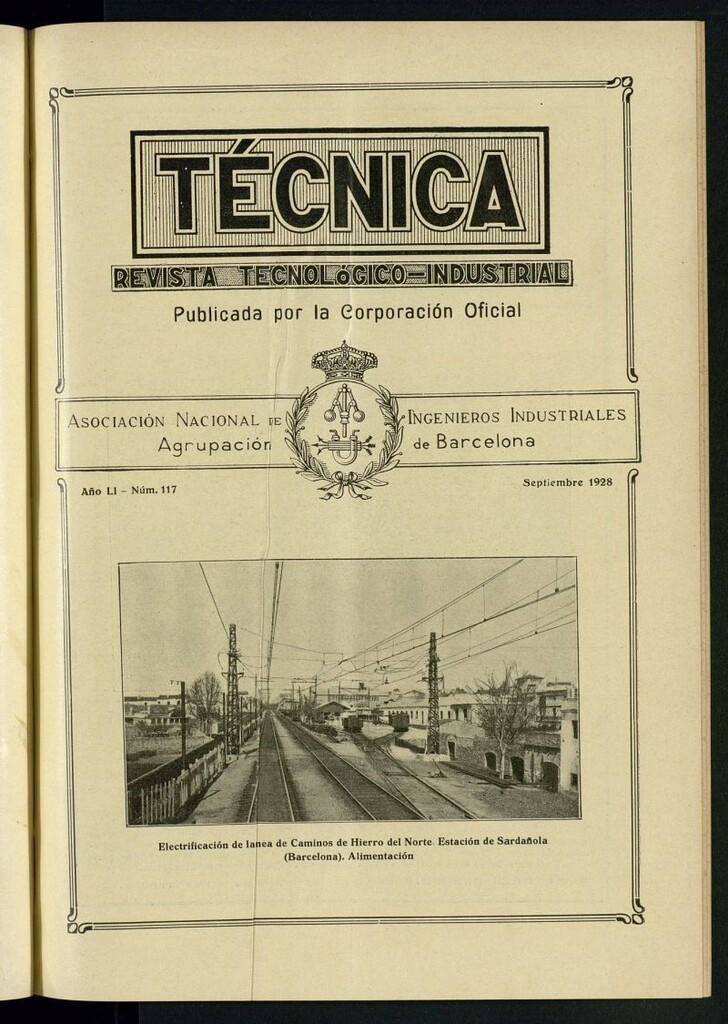 Miniatura de Revista Tecnológico Industrial de septiembre de 1928