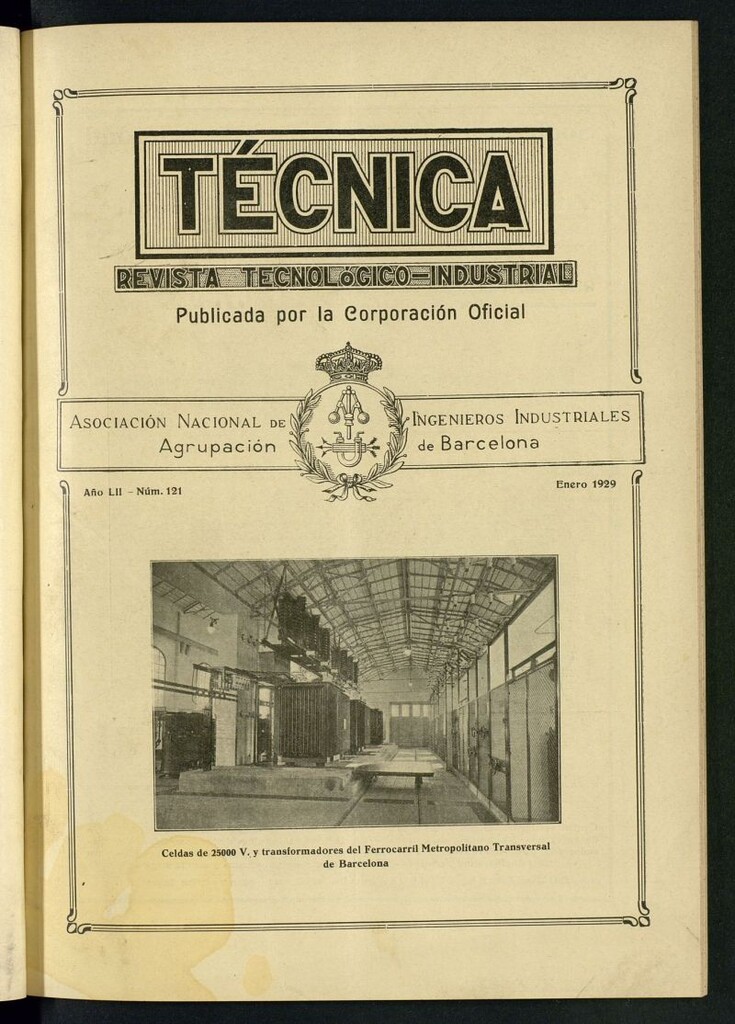 Miniatura de Revista Tecnológico Industrial de enero de 1928