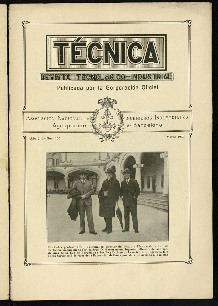 Miniatura de Revista Tecnológico Industrial de marzo de 1930