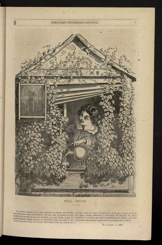 Miniatura de Semanario Pintoresco Español del 13 de enero de 1850, nº 2