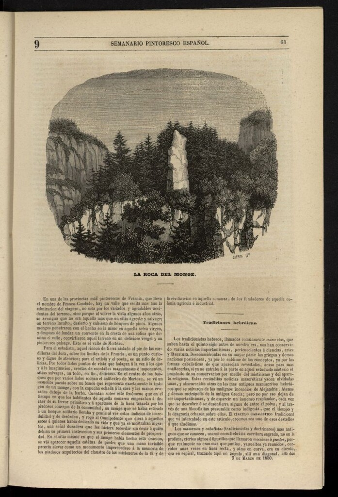 Miniatura de Semanario Pintoresco Español del 3 de marzo de 1850, nº 9