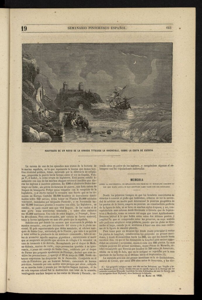 Miniatura de Semanario Pintoresco Español del 12 de mayo de 1850, nº 19