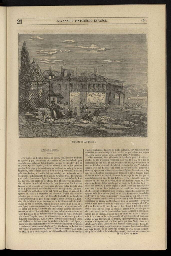 Miniatura de Semanario Pintoresco Español del 26 de mayo de 1850, nº 21