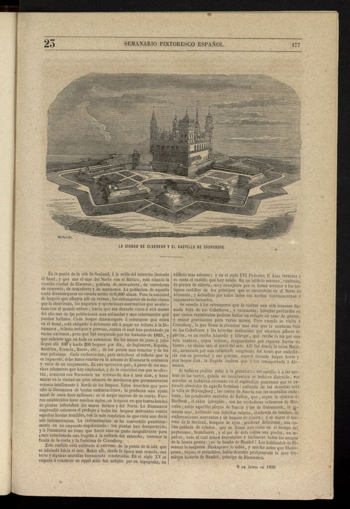 Miniatura de Semanario Pintoresco Español del 9 de junio de 1850, nº 23