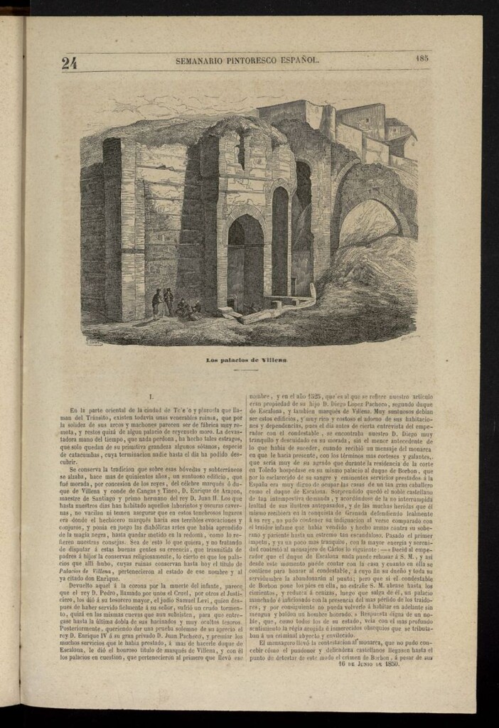 Miniatura de Semanario Pintoresco Español del 16 de junio de 1850, nº 24