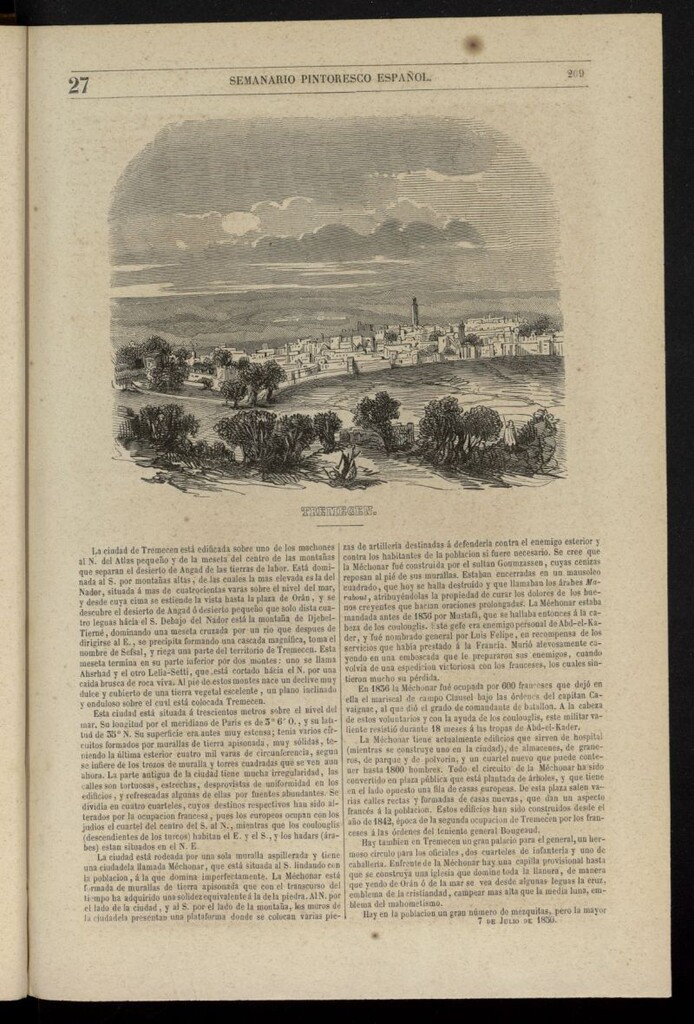 Miniatura de Semanario Pintoresco Español del 7 de julio de 1850, nº 27