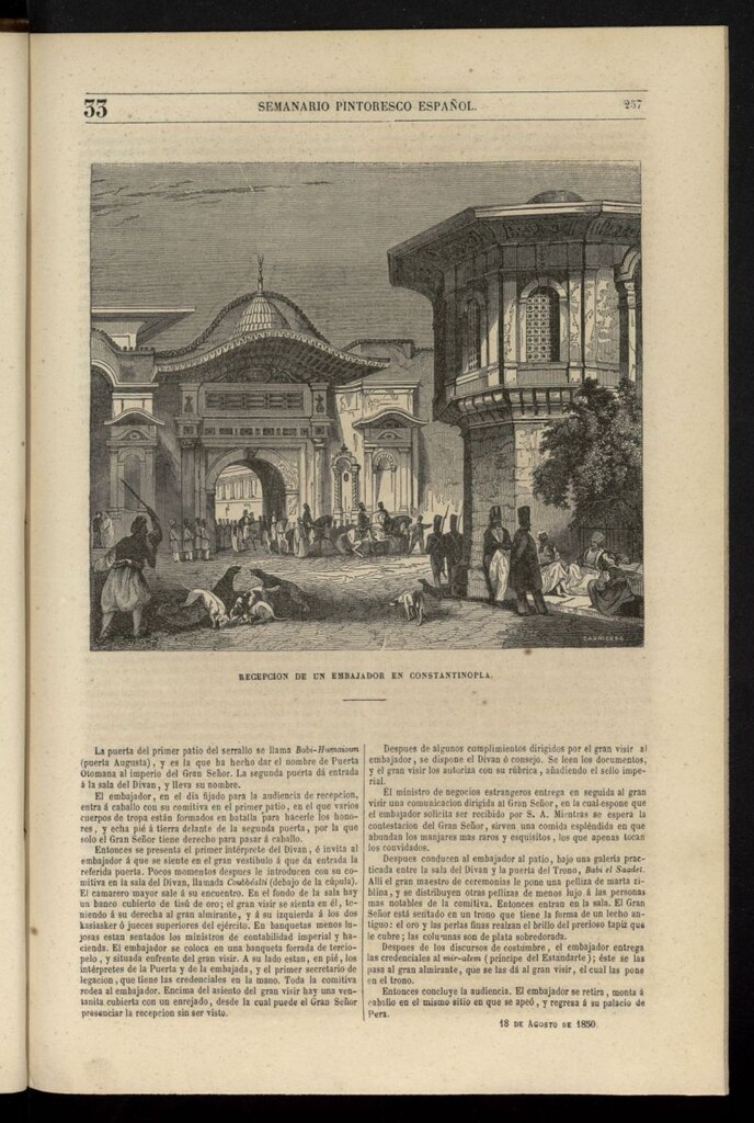 Miniatura de Semanario Pintoresco Español del 18 de agosto de 1850, nº 33