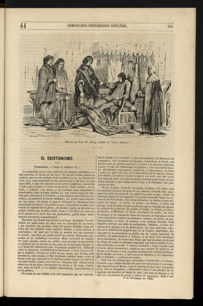 Miniatura de Semanario Pintoresco Español del 3 de noviembre de 1850, nº 44