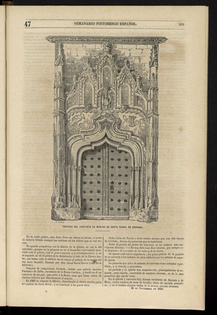 Miniatura de Semanario Pintoresco Español del 24 de noviembre de 1850, nº 47