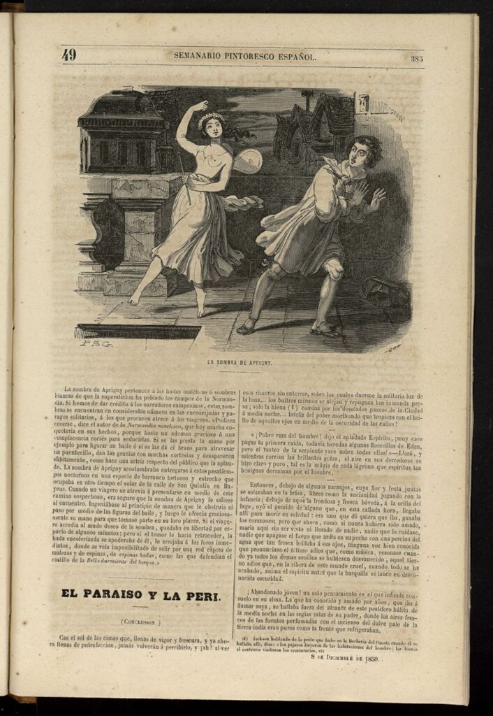 Miniatura de Semanario Pintoresco Español del 8 de diciembre de 1850, nº 49