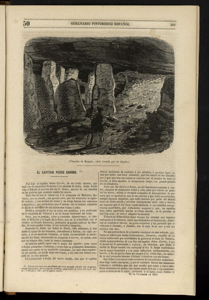 Miniatura de Semanario Pintoresco Español del 15 de diciembre de 1850, nº 50