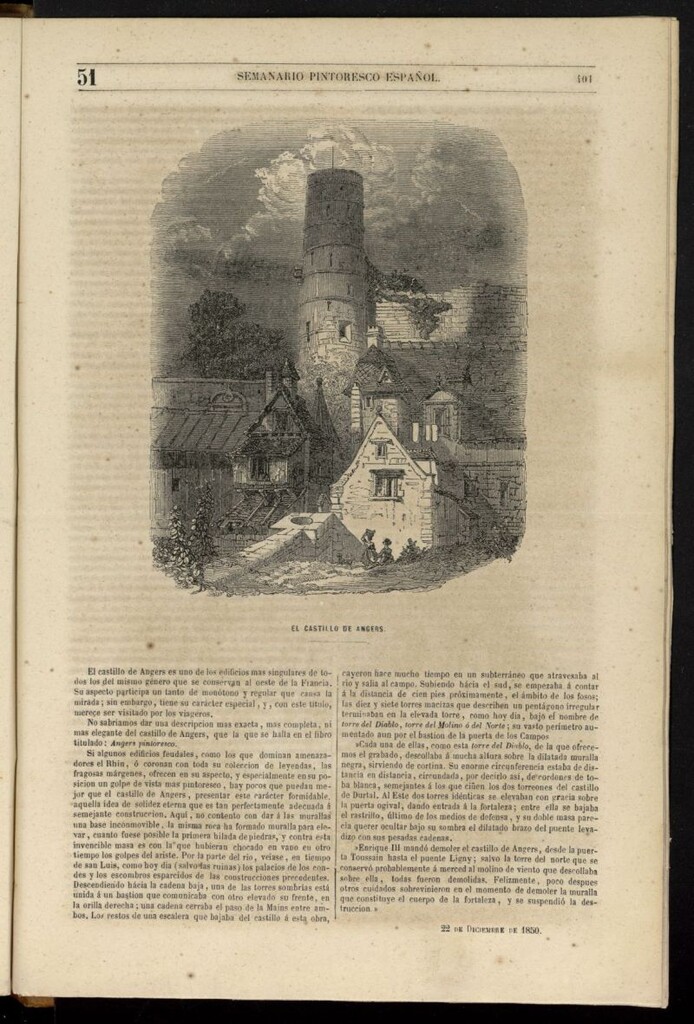 Miniatura de Semanario Pintoresco Español del 22 de diciembre de 1850, nº 51