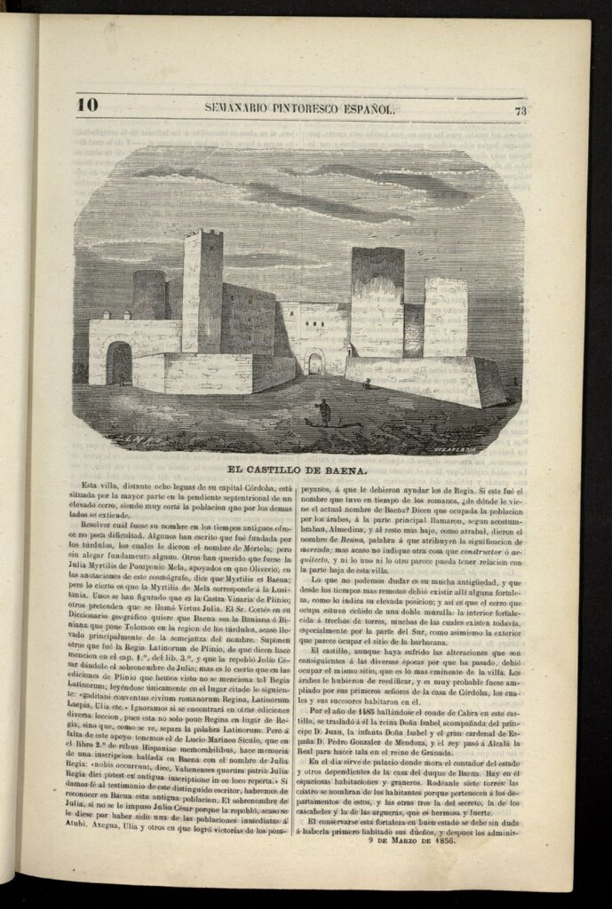 Miniatura de Semanario Pintoresco Español del 9 de marzo de 1856, nº 10