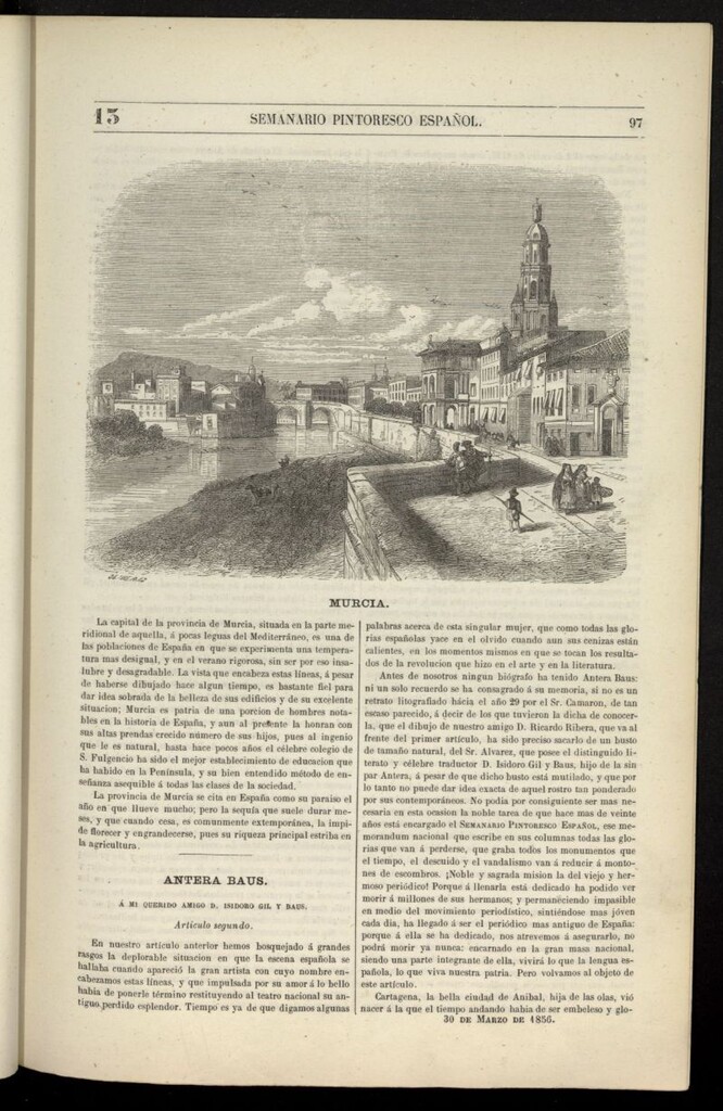 Miniatura de Semanario Pintoresco Español del 30 de marzo de 1856, nº 13
