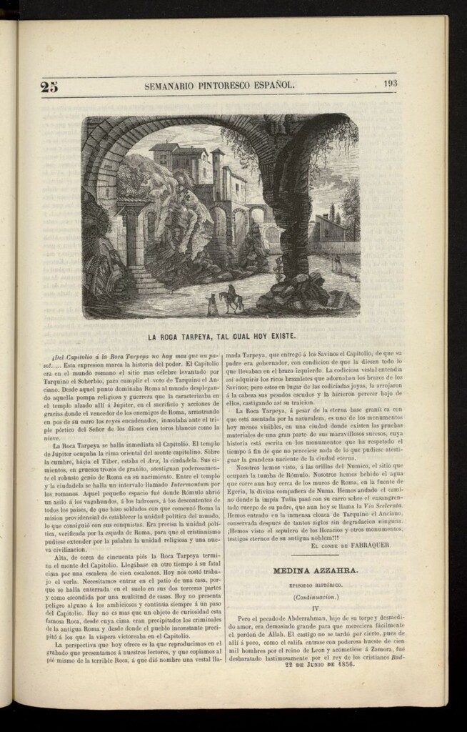Miniatura de Semanario Pintoresco Español del 22 de junio de 1856, nº 25