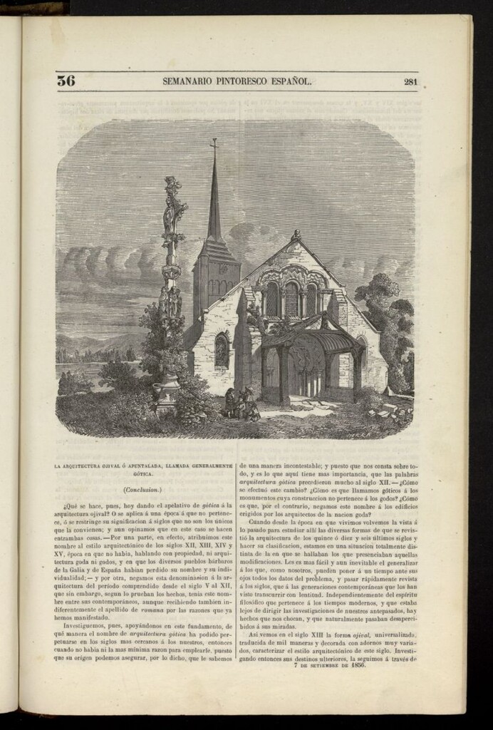 Miniatura de Semanario Pintoresco Español del 7 de septiembre de 1856, nº 36
