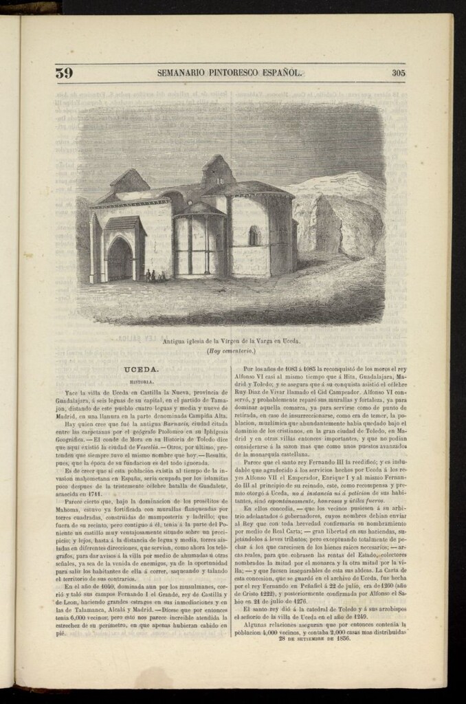 Miniatura de Semanario Pintoresco Español del 28 de septiembre de 1856, nº 39