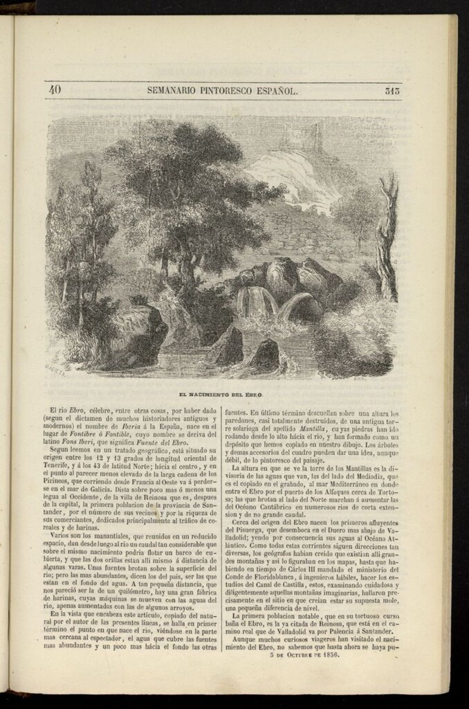 Miniatura de Semanario Pintoresco Español del 5 de octubre de 1856, nº 40