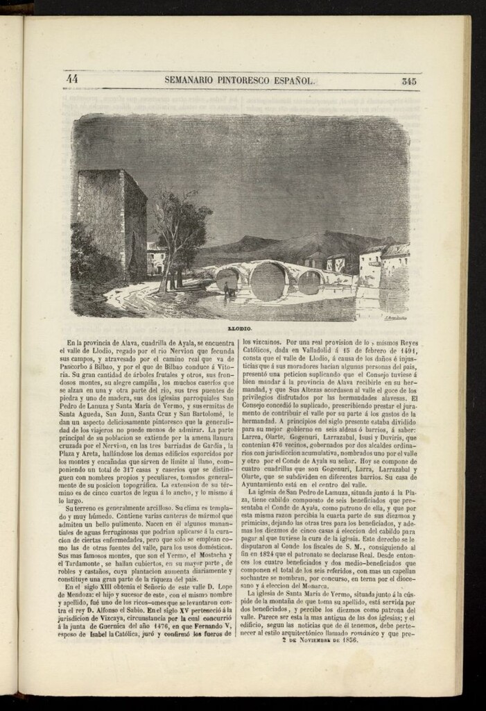 Miniatura de Semanario Pintoresco Español del 2 de noviembre de 1856, nº 44