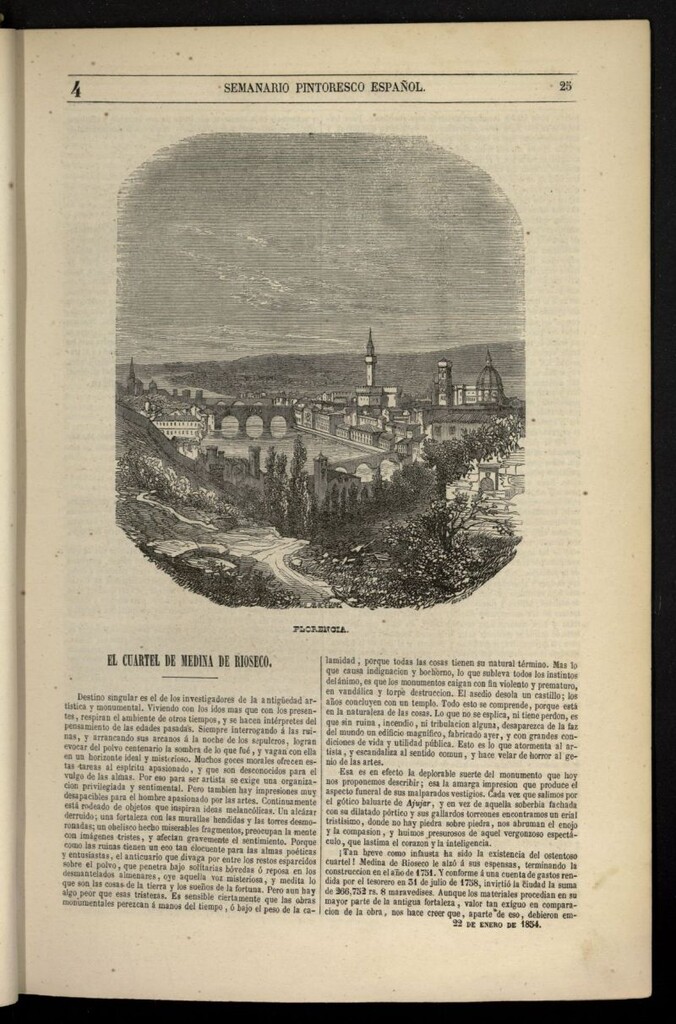 Miniatura de Semanario Pintoresco Español del 22 de enero de 1854, nº 4
